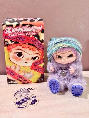 MINISO WAKUKU Fuzzy Trendy Fun Party Series Plush Blind Box-Sing Rock